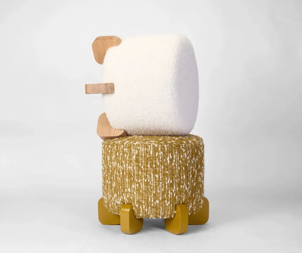 Tabourets - Pouf Ipanema en Chêne naturel - DUISTT