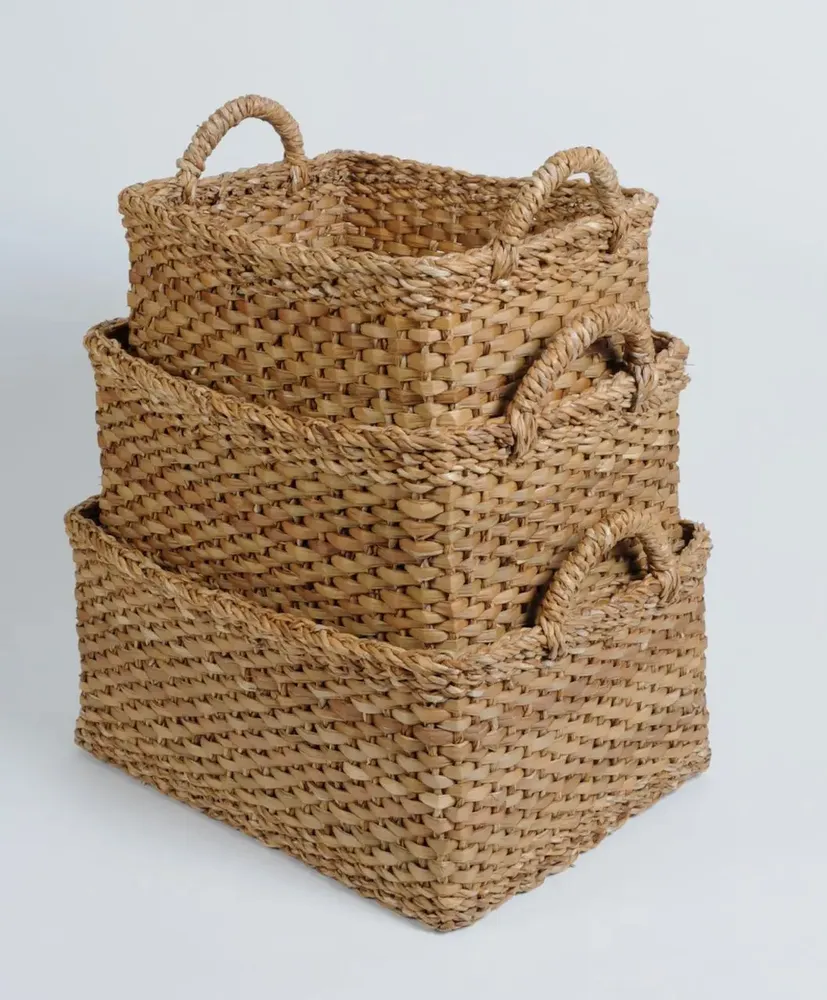 Paniers à linge - ensembles de paniers gigognes hogla - MAISON BENGAL