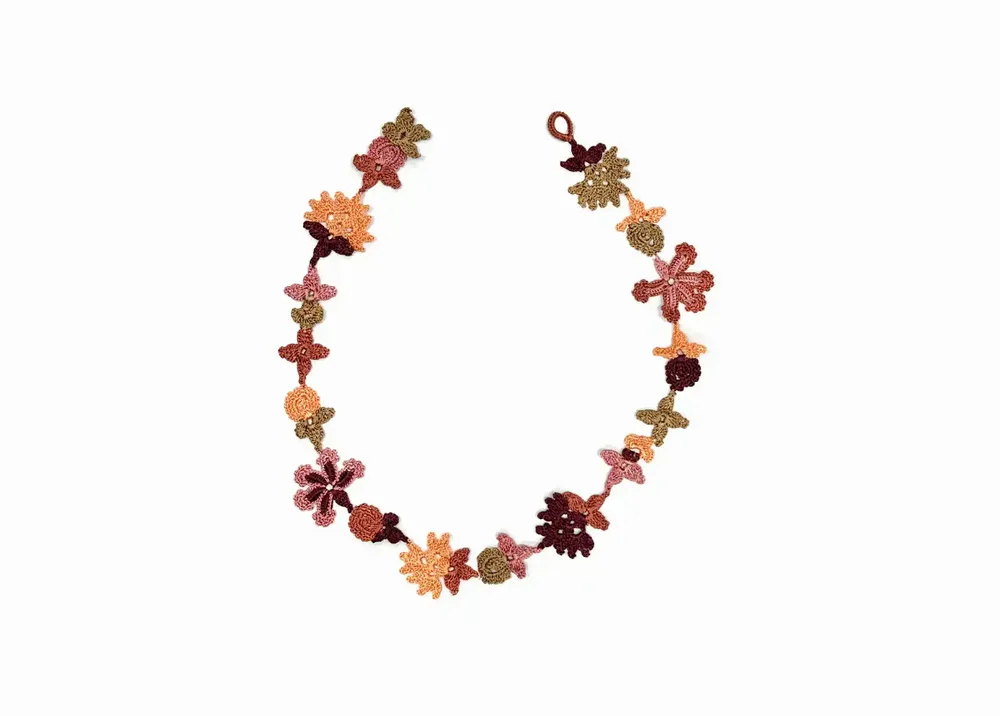 Jewelry - LACE CHOKER NECKLACE, FLORAL PATTERN, BLOOM PATTERN. - KARAWAN AUTHENTIC