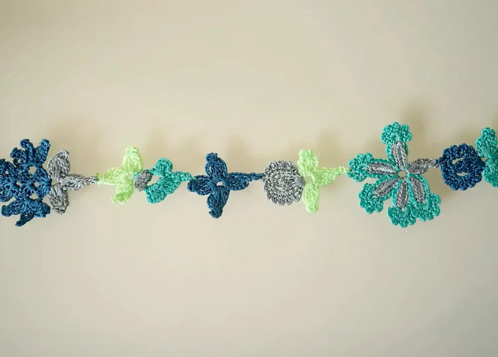Jewelry - LACE CHOKER NECKLACE, FLORAL PATTERN, BLOOM PATTERN. - KARAWAN AUTHENTIC