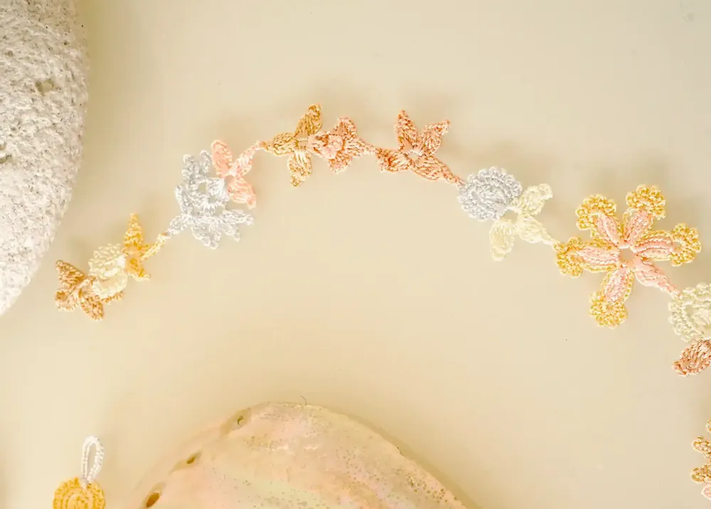 Jewelry - LACE CHOKER NECKLACE, FLORAL PATTERN, BLOOM PATTERN. - KARAWAN AUTHENTIC