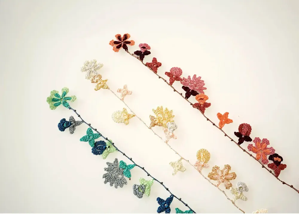 Jewelry - LACE NECKLACE, PLANT PATTERNS, BLOOM MODEL. - KARAWAN AUTHENTIC