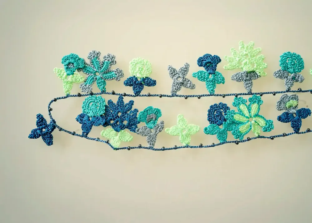 Jewelry - LACE NECKLACE, PLANT PATTERNS, BLOOM MODEL. - KARAWAN AUTHENTIC