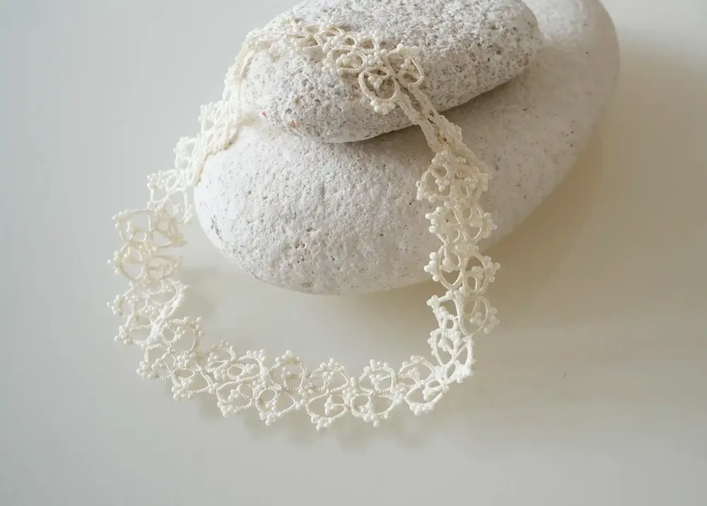 Jewelry - CHOKER CHOKER NECKLACE, LACE, HANDMADE - KARAWAN AUTHENTIC