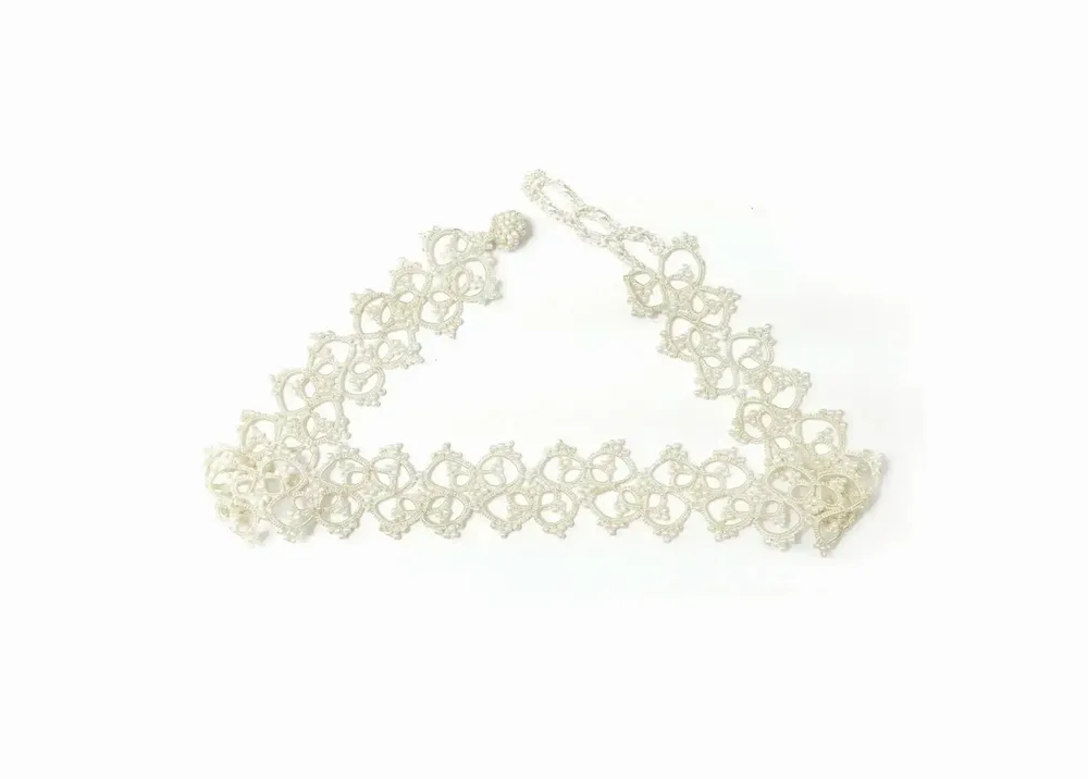 Jewelry - CHOKER CHOKER NECKLACE, LACE, HANDMADE - KARAWAN AUTHENTIC