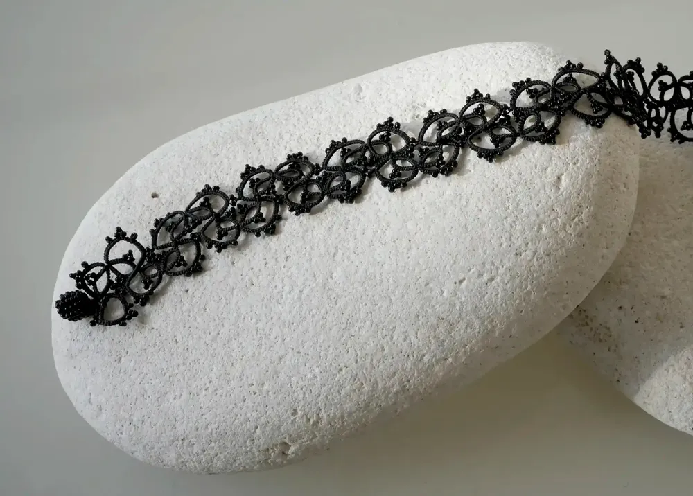 Jewelry - CHOKER CHOKER NECKLACE, LACE, HANDMADE - KARAWAN AUTHENTIC