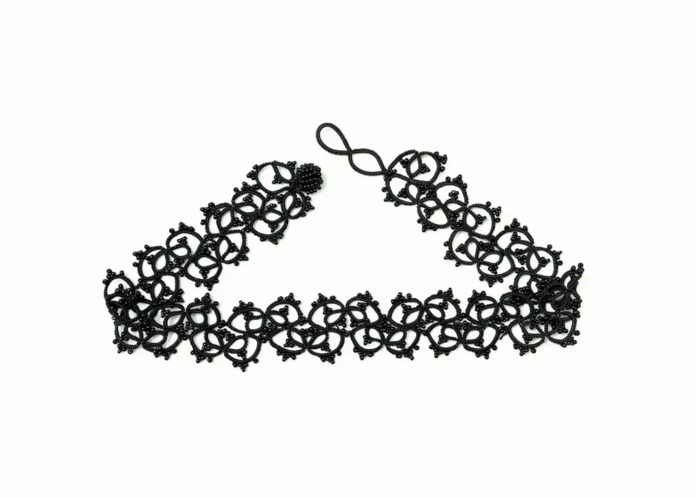 Jewelry - CHOKER CHOKER NECKLACE, LACE, HANDMADE - KARAWAN AUTHENTIC