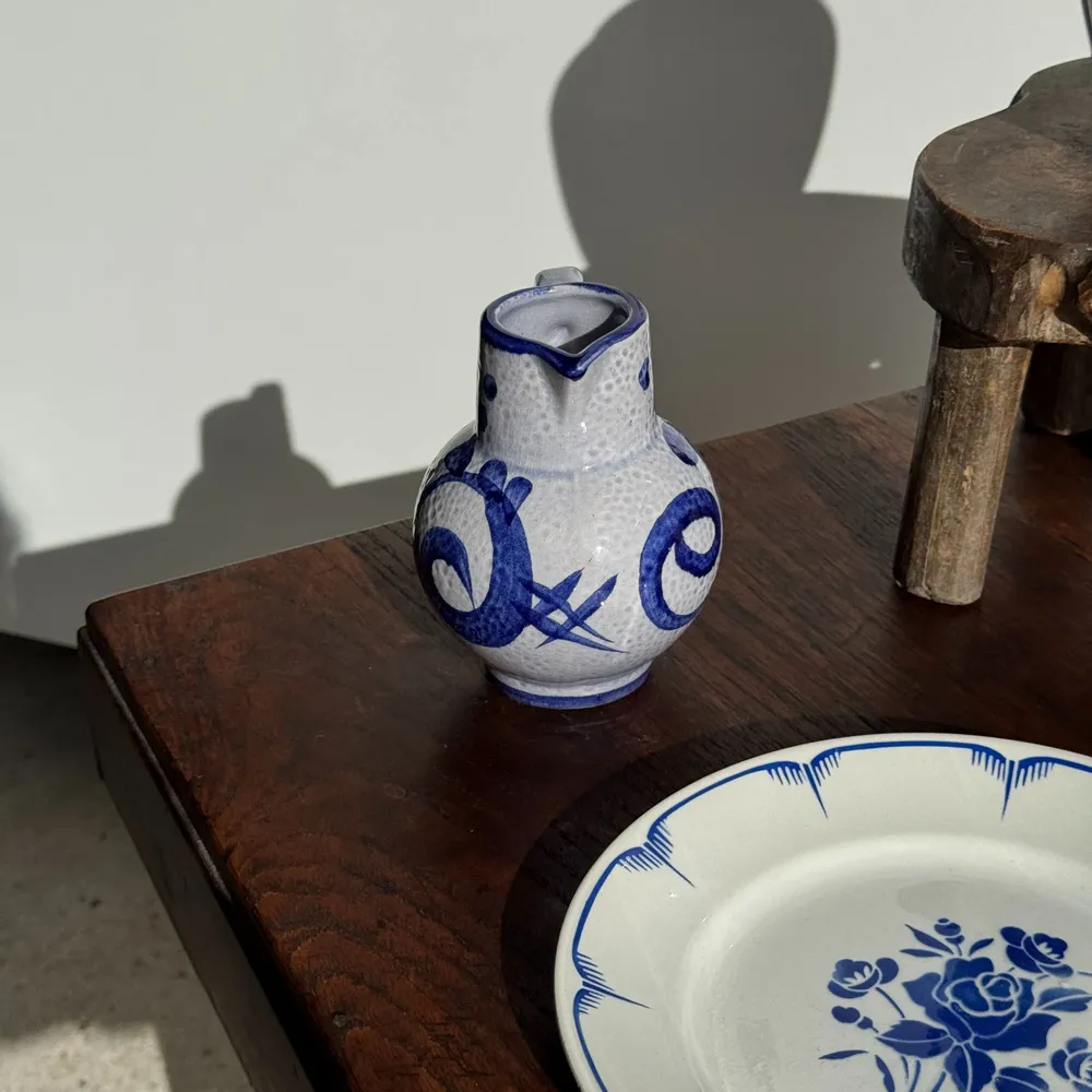 Carafes - Mini carafe bleue West Germany H14,5 - OFFICE OBJETS