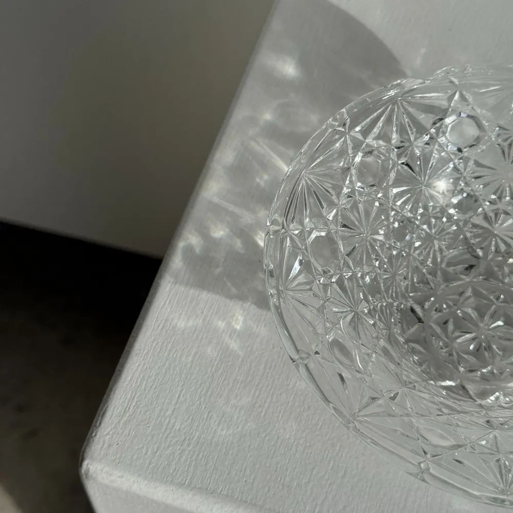 Decorative objects - Small glass cup with vintage diamond tips a shine - OFFICE OBJETS