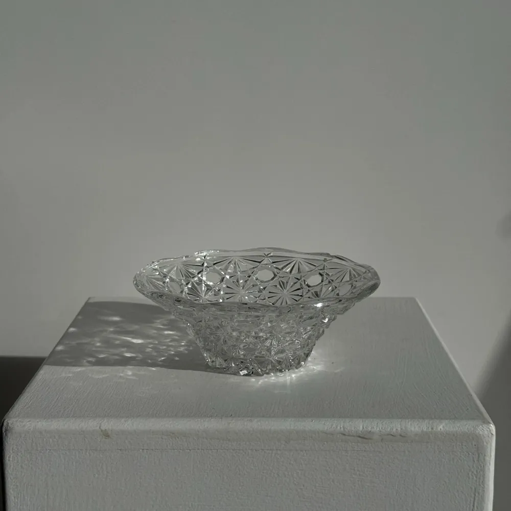 Decorative objects - Small glass cup with vintage diamond tips a shine - OFFICE OBJETS