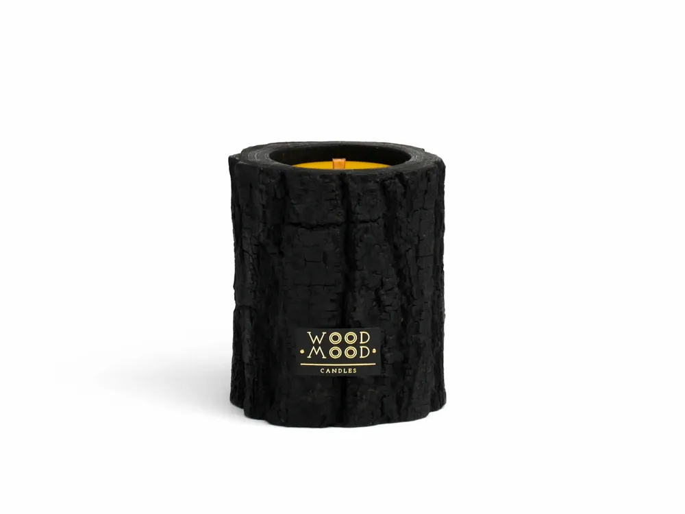 Candlesticks and candle holders - VOLCANO Original (spearmint oil) - WOOD MOOD | :DODOMOOM