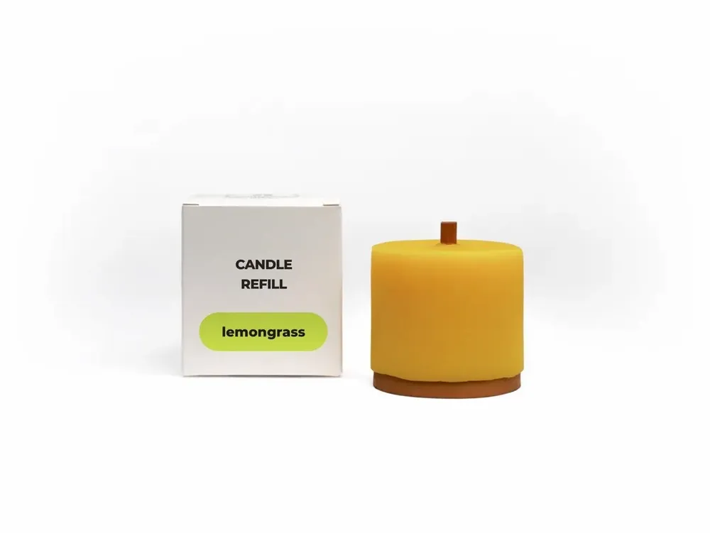 Candles - Candle Refill Compact size with essential oils - WOOD MOOD | :DODOMOOM