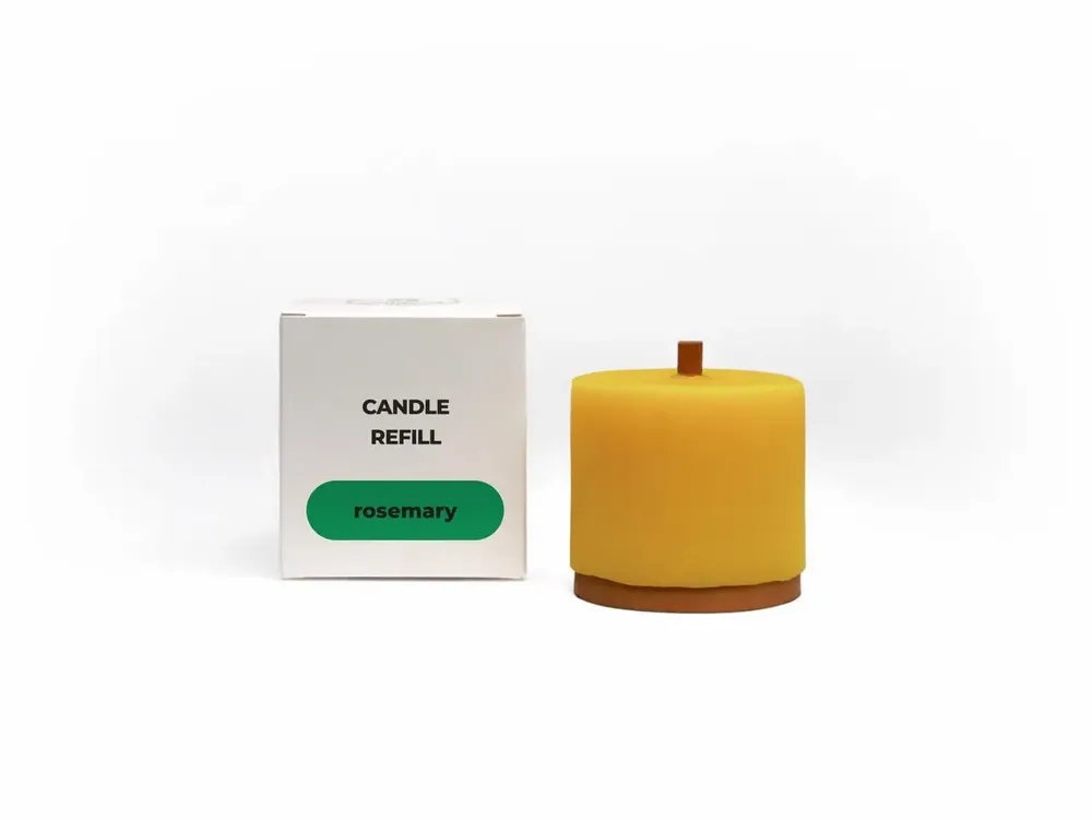 Candles - Candle Refill Compact size with essential oils - WOOD MOOD | :DODOMOOM