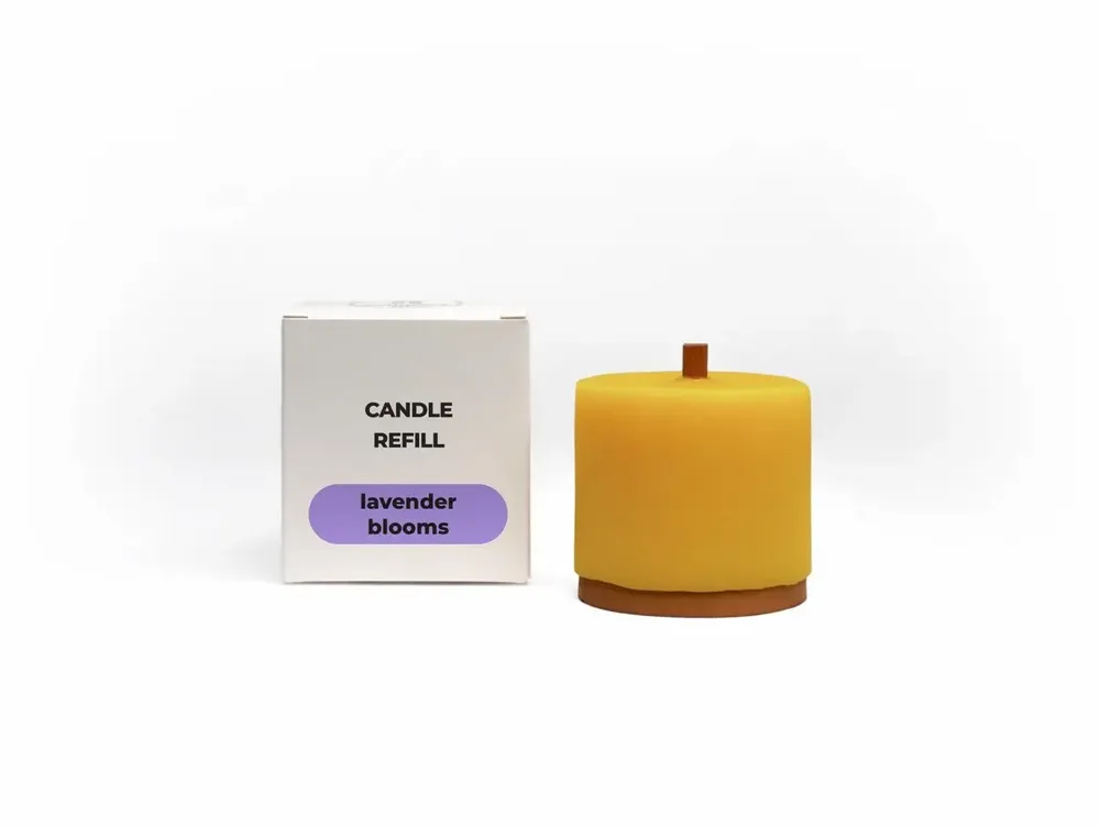 Candles - Candle Refill Compact size with essential oils - WOOD MOOD | :DODOMOOM