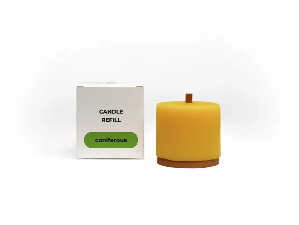 Candles - Candle Refill Compact size with essential oils - WOOD MOOD | :DODOMOOM