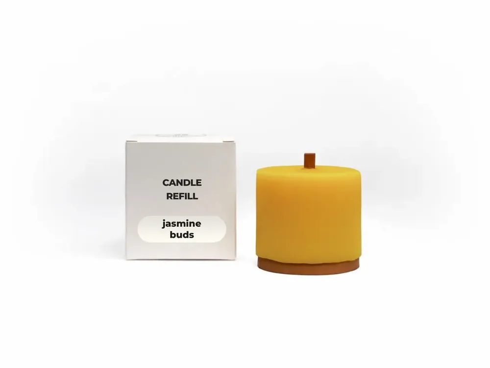 Candles - Candle Refill Compact size with essential oils - WOOD MOOD | :DODOMOOM