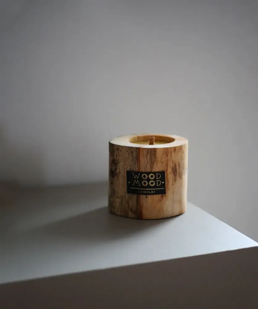 Candlesticks and candle holders - UBUD Compact (cedarwood oil) - WOOD MOOD | :DODOMOOM