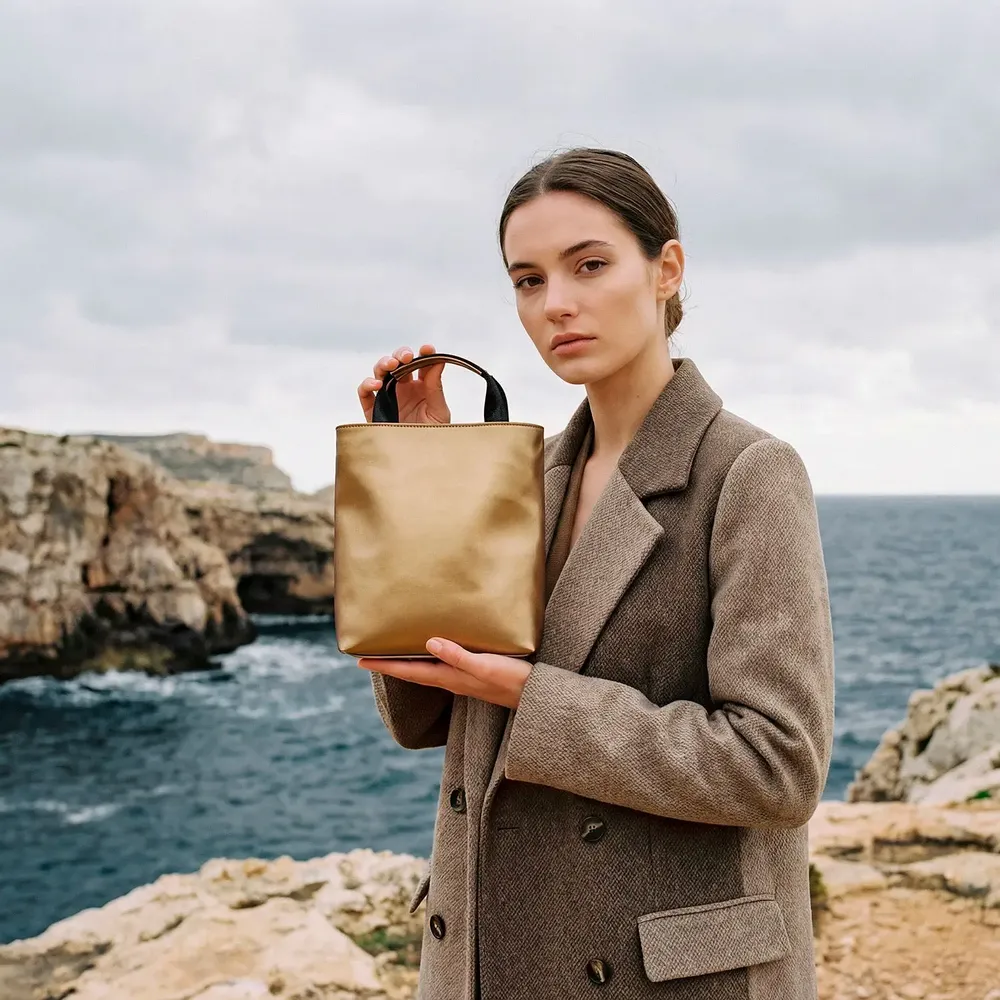 Sacs et cabas - SHOPPING BAG VERTICAL SMALL ICON AW26 - 959NINEFIVENINE