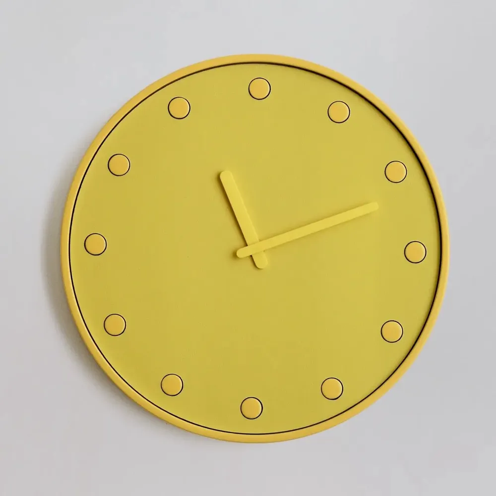 Clocks - NORDIC POP Round Clock - WOOD MOOD | :DODOMOOM