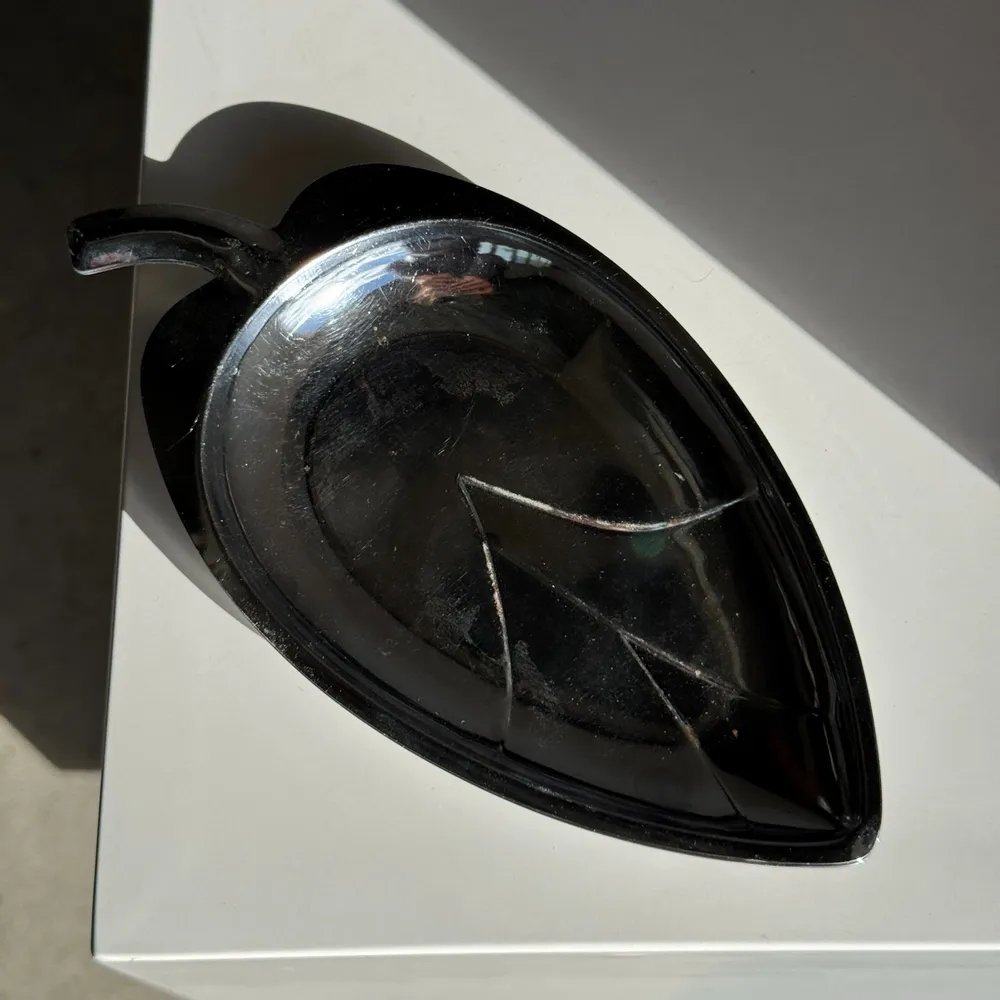 Decorative objects - Pair of silver-plated metal cups in the shape of a stylized leaf 11.5x - OFFICE OBJETS