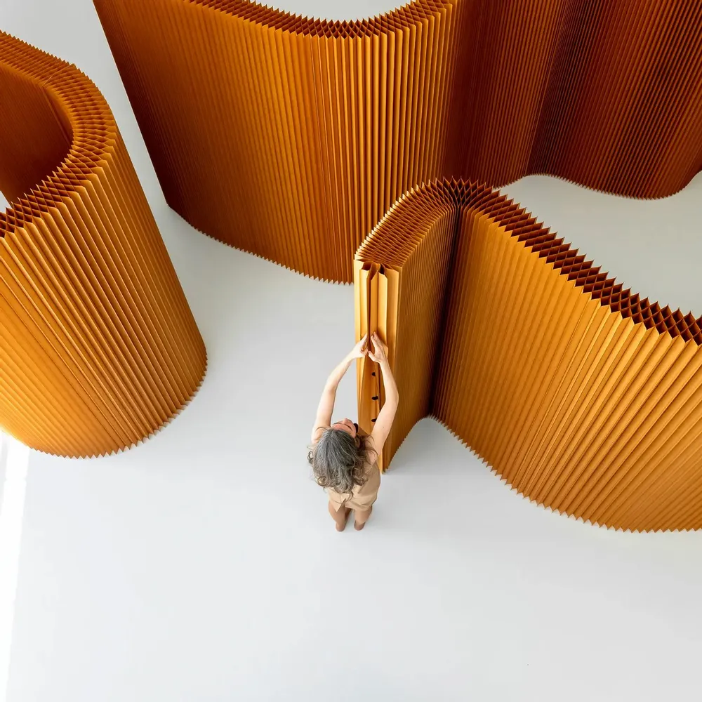 Office design and planning - paper softwall | flexible freestanding partition - MOLO