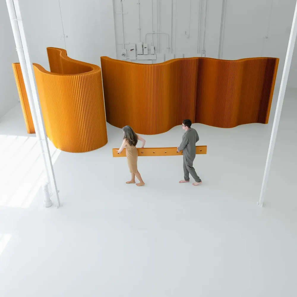 Office design and planning - paper softwall | flexible freestanding partition - MOLO