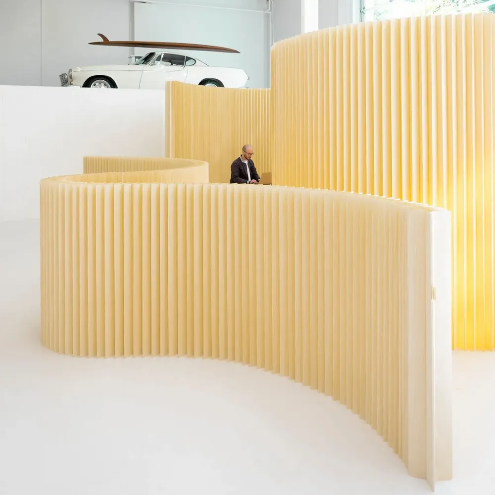 Wall panels - wood softwall + softblock | modular acoustic room divider - MOLO