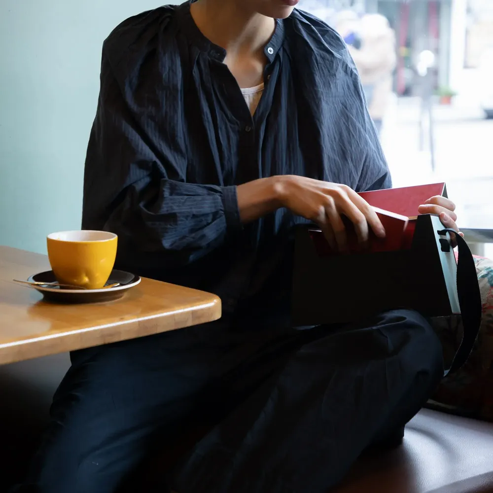 Bags and totes - Kamibako Shoulder Bag - Pink/Red - PAPER FOR PAPER