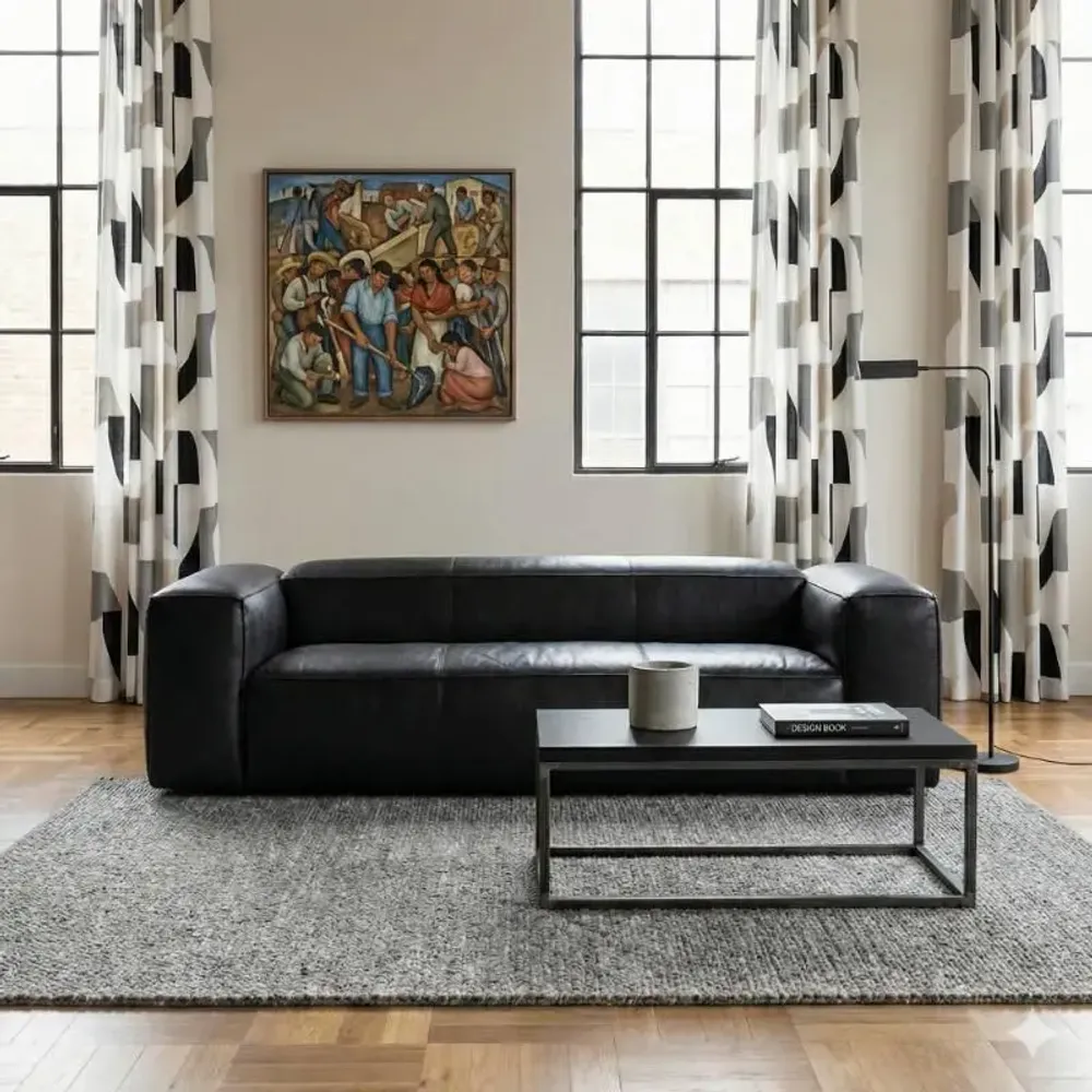 Sofas for hospitalities & contracts - Marlon Black Sofa | Sofa - CREARTE COLLECTIONS