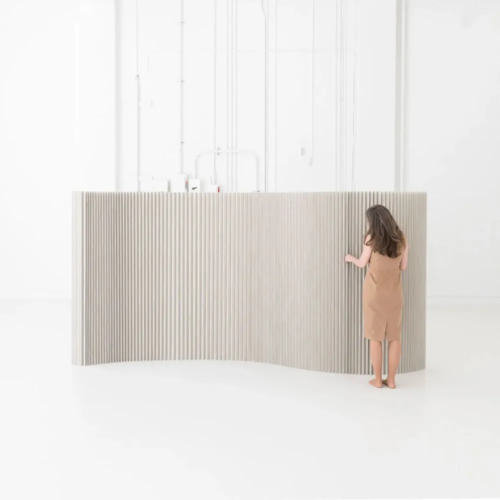 Office design and planning - custom colour textile softwall | flexible freestanding partition - MOLO