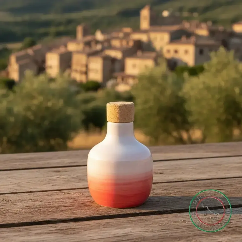 Food storage - Personalized ceramic oil bottle - BOTTEGA DEGLI ARTISTI