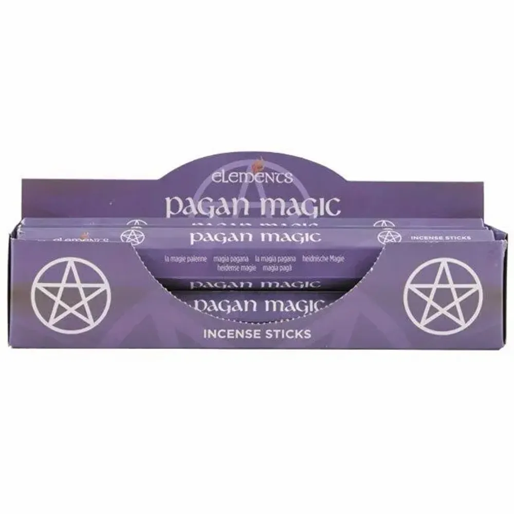 Home fragrances - Set of 6 Packets of Elements Pagan Magic Incense Sticks - SOMETHING DIFFERENT WHOLESALE