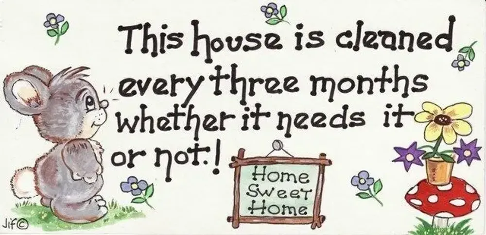 Panneaux séparateurs - Cette maison est propre... - SOMETHING DIFFERENT WHOLESALE