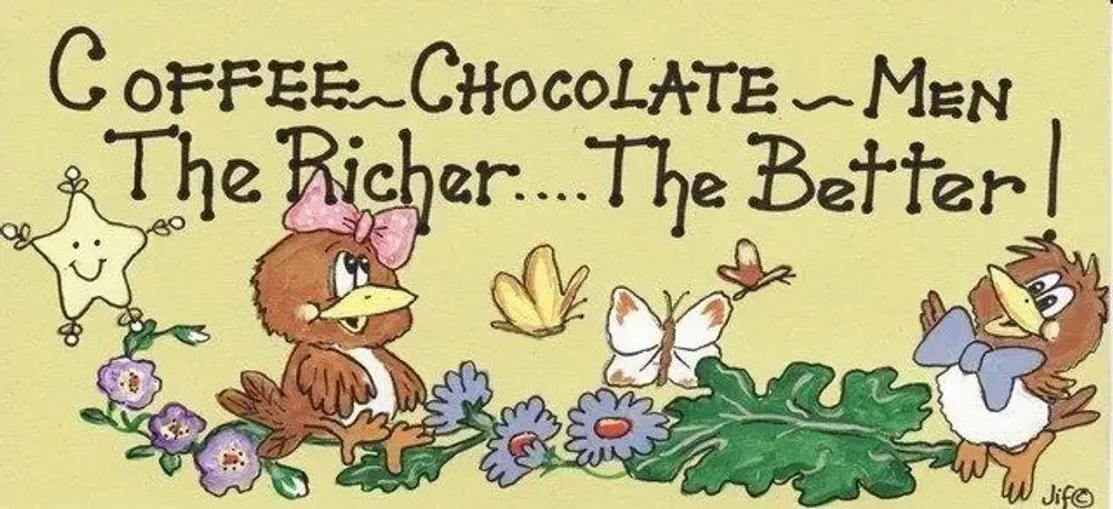 Panneaux séparateurs - Café... Chocolat... Hommes - SOMETHING DIFFERENT WHOLESALE