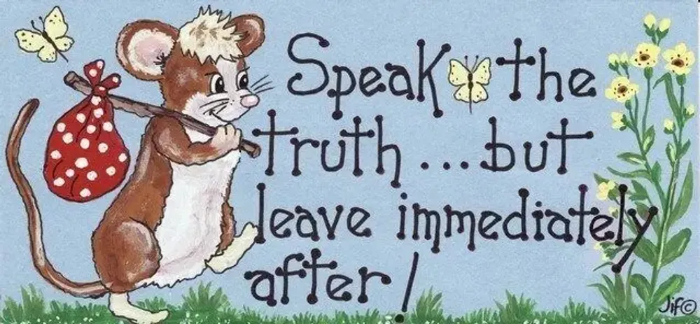 Panneaux séparateurs - Dis la vérité, mais pars... - SOMETHING DIFFERENT WHOLESALE