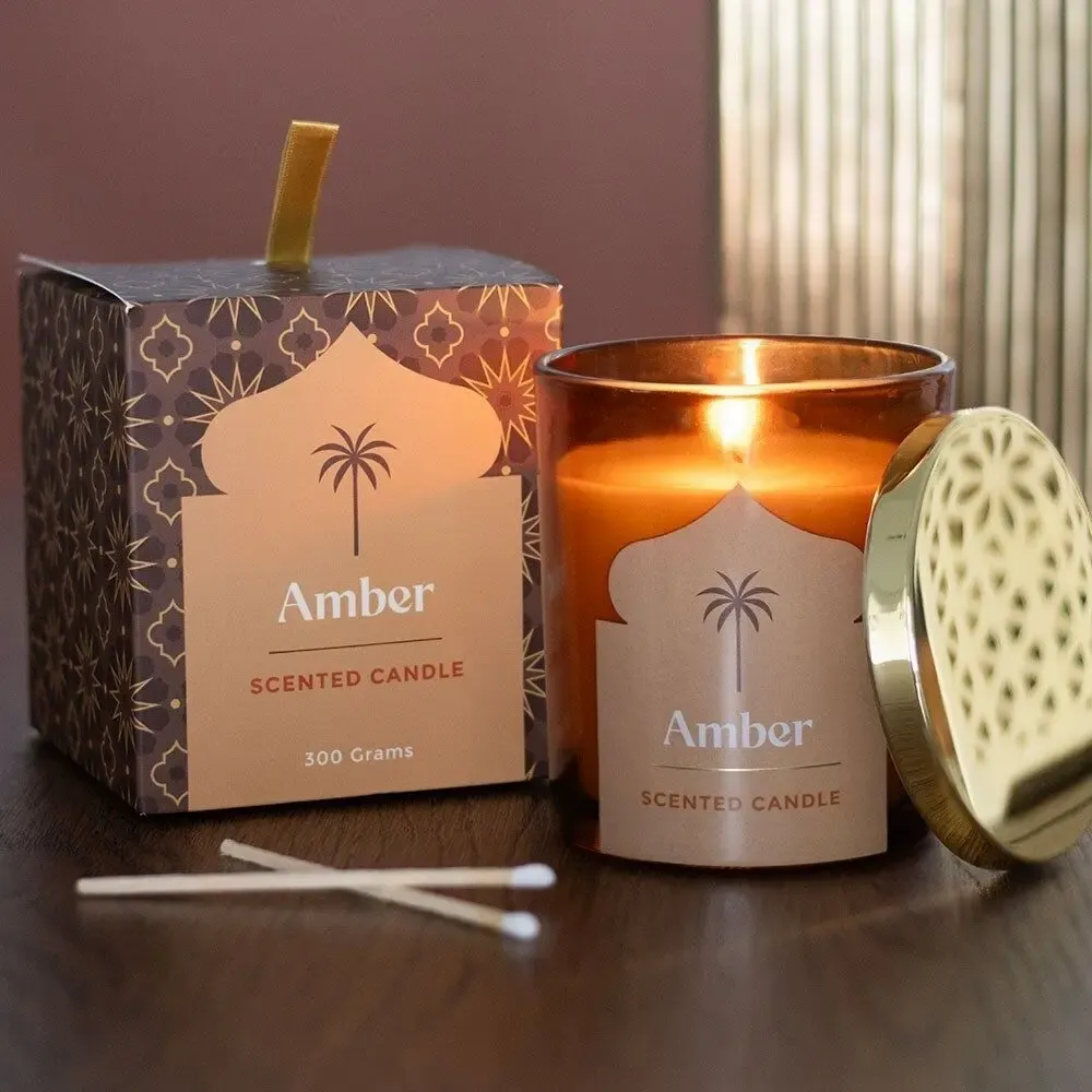 Candles - Arabian Nights Amber Scented Candle - SOMETHING DIFFERENT WHOLESALE