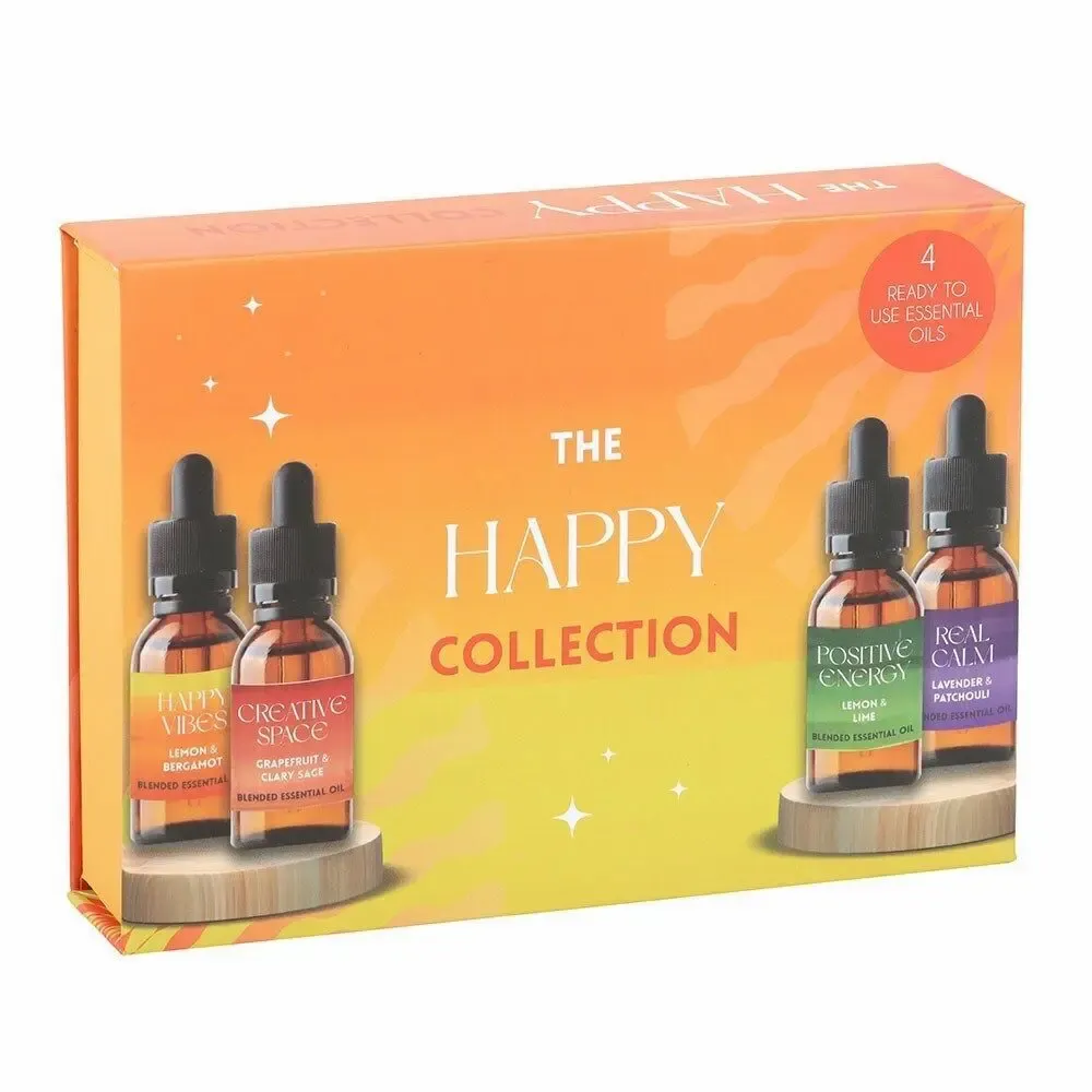 Home fragrances - The Happy Collection Blended Essential Oil Set - SOMETHING DIFFERENT WHOLESALE