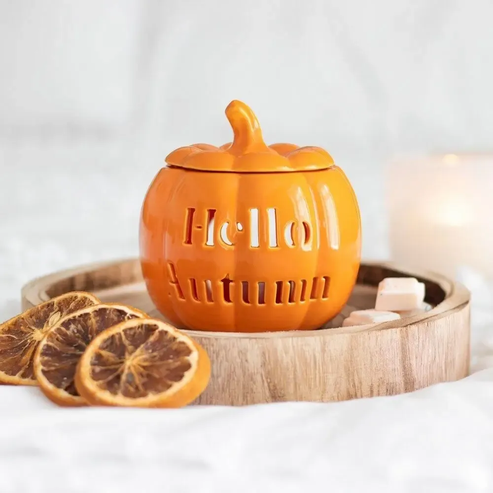 Scents - Hello Autumn Pumpkin Oil Burner - SOMETHING DIFFERENT WHOLESALE