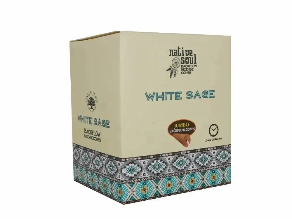 Senteurs - Cônes d'encens géants à reflux Native Soul White Sage - SOMETHING DIFFERENT WHOLESALE