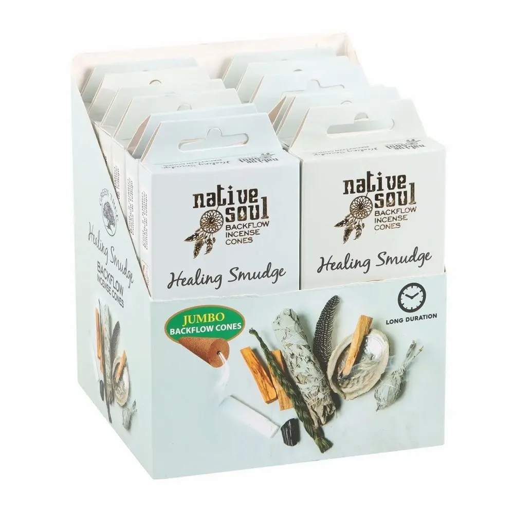 Scents - Native Soul Jumbo Backflow Cones Healing Smudge - SOMETHING DIFFERENT WHOLESALE