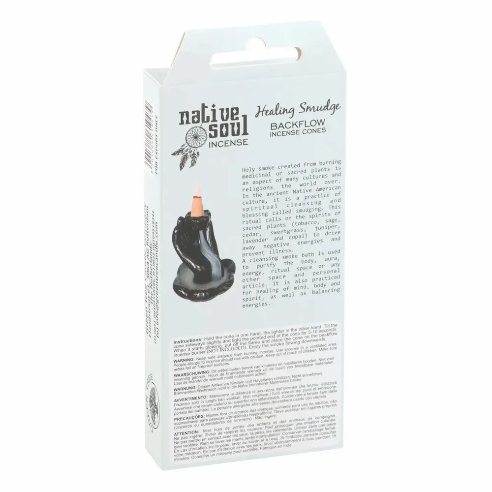 Scents - Native Soul Jumbo Backflow Cones Healing Smudge - SOMETHING DIFFERENT WHOLESALE