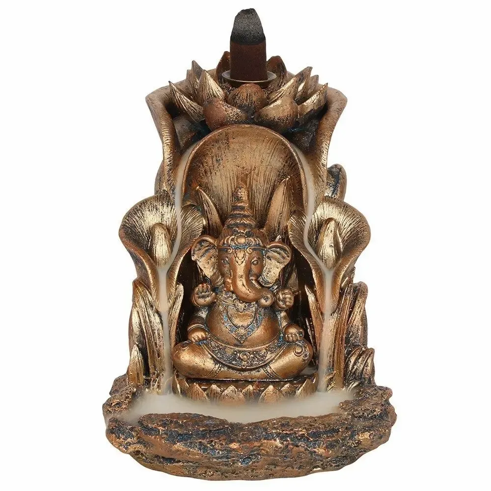 Senteurs - Brûleur d'encens à reflux en bronze Ganesh - SOMETHING DIFFERENT WHOLESALE
