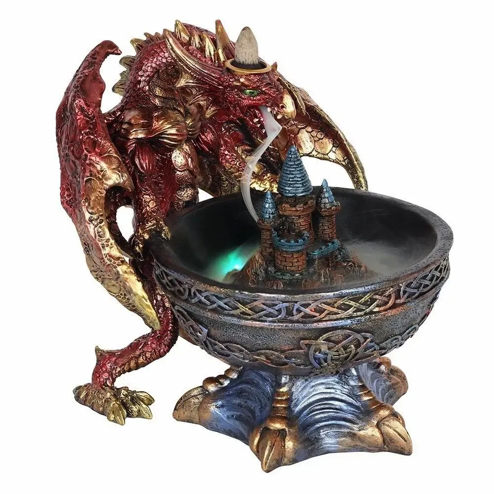 Scents - Large Dragon Bowl Backflow Incense Burner - SOMETHING DIFFERENT WHOLESALE