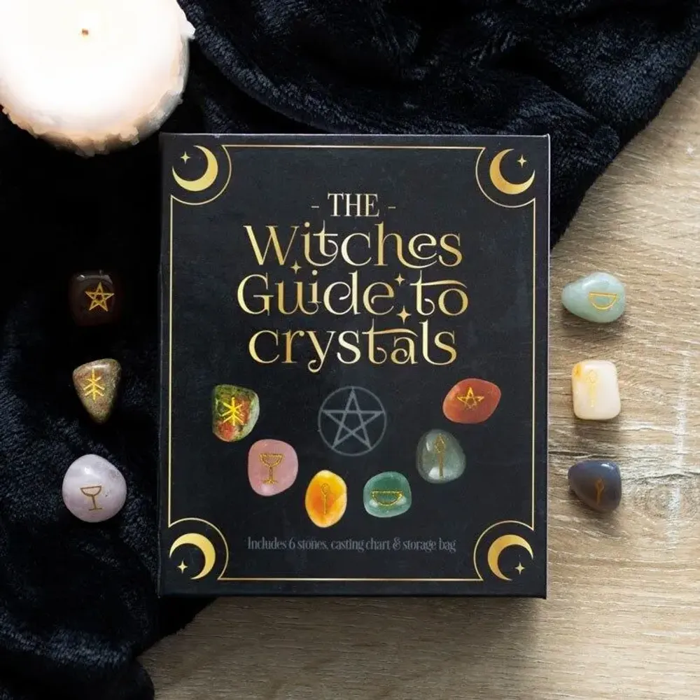 Objets de décoration - Coffret cadeau Le guide des cristaux pour les sorcières - SOMETHING DIFFERENT WHOLESALE