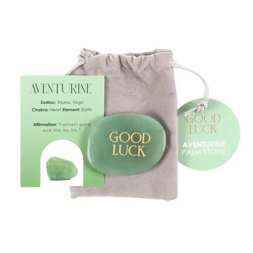 Objets de décoration - Pierre de poche en cristal d'aventurine porte-bonheur - SOMETHING DIFFERENT WHOLESALE
