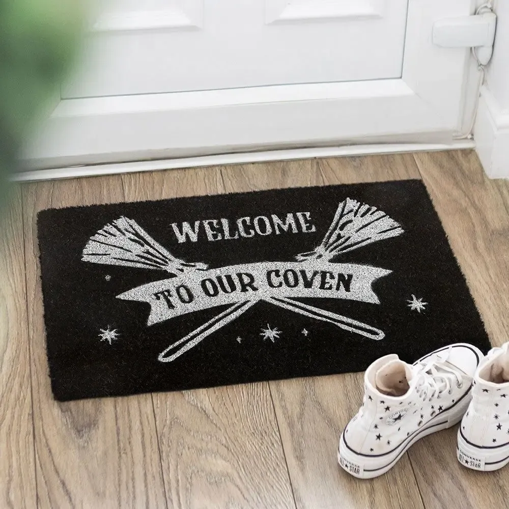 Rugs - Black Welcome to Our Coven Doormat - SOMETHING DIFFERENT WHOLESALE