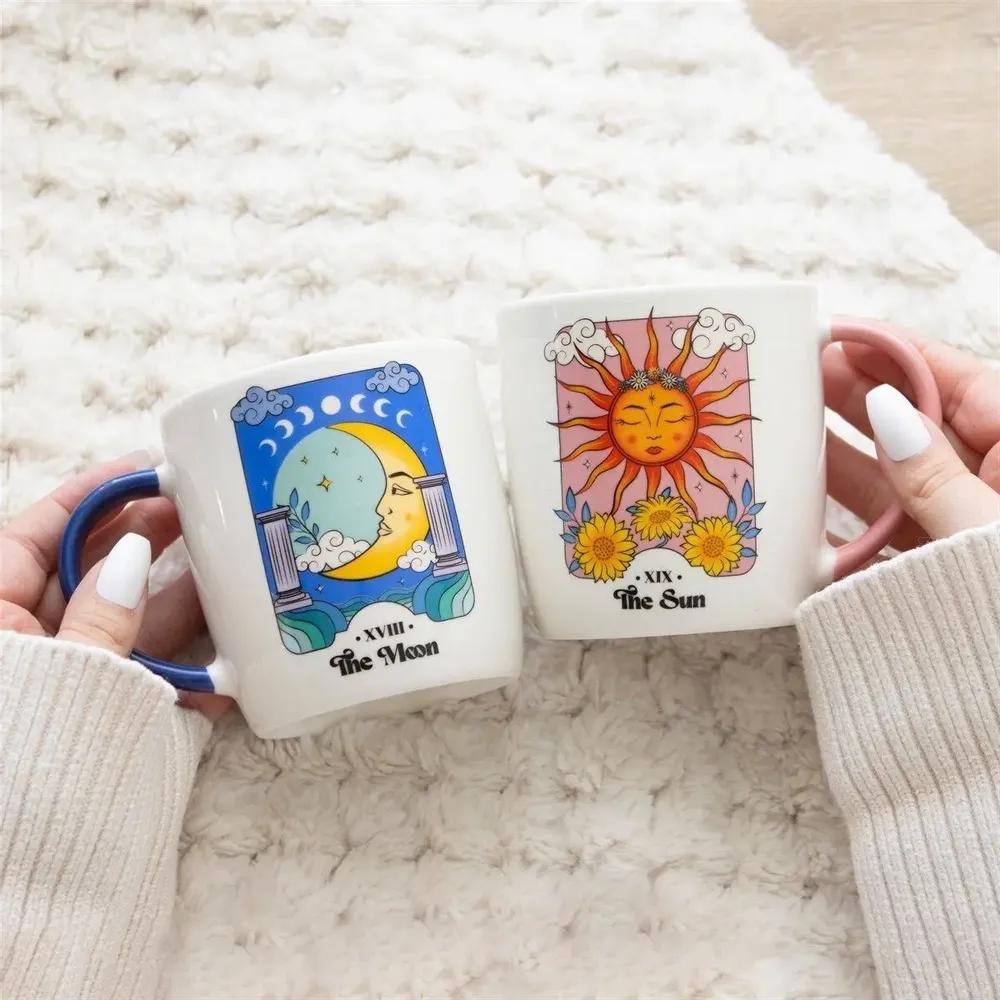 Tasses et mugs - Ensemble de tasses célestes Soleil et Lune - SOMETHING DIFFERENT WHOLESALE