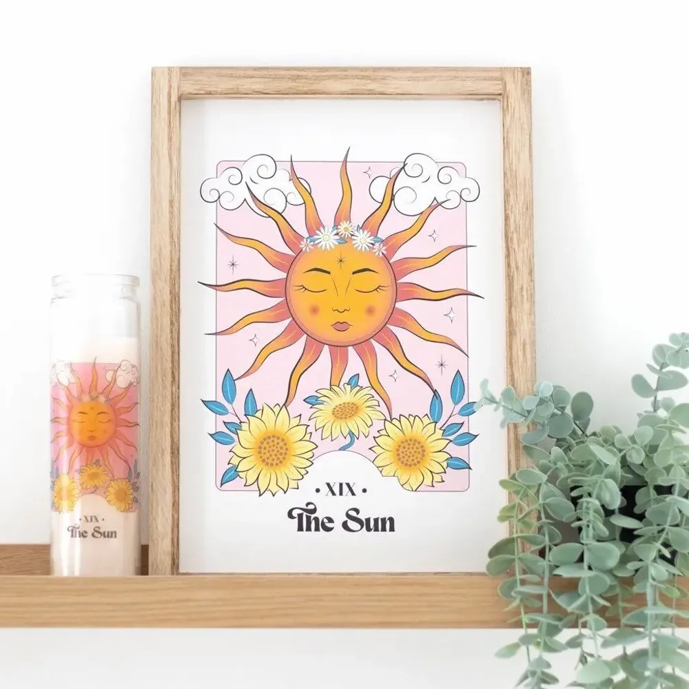 Objets de décoration - Impression murale encadrée Le Soleil Céleste - SOMETHING DIFFERENT WHOLESALE