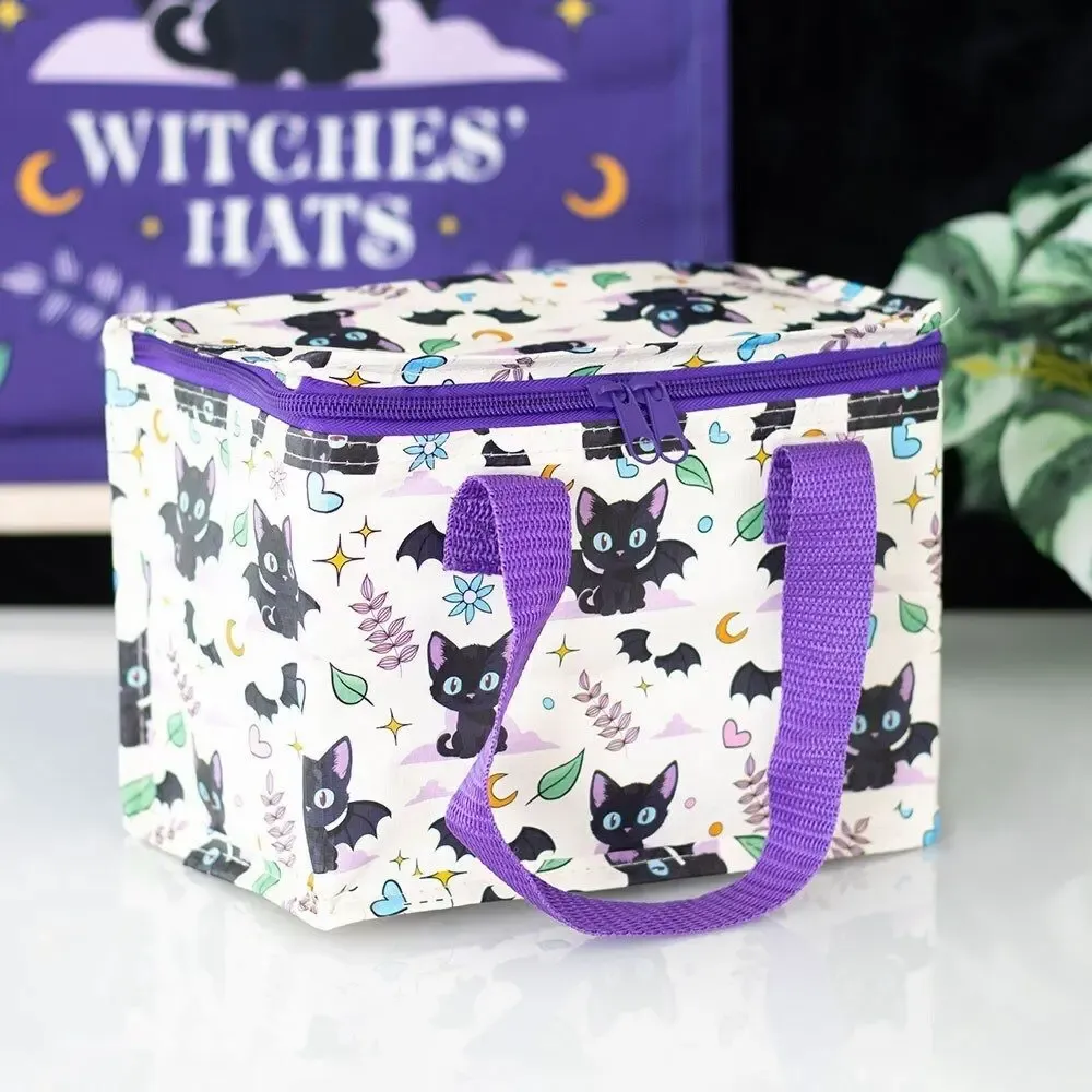 Bags and backpacks - Cute and Creepy Cat Print Lunch Bag - SOMETHING DIFFERENT WHOLESALE