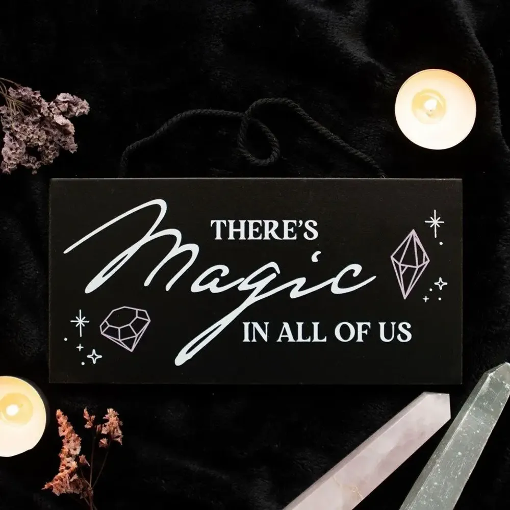 Panels - There's Magic in All of Us Witchy Hanging Sign - SOMETHING DIFFERENT WHOLESALE